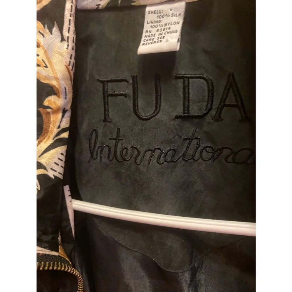 FUDA INTERNATIONAL silk bomber jacket size S see measurements - Picture 3 of 8